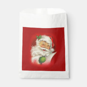 Vintage Santa Claus Christmas Favour Bags