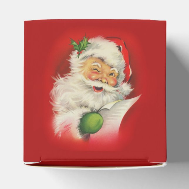 Vintage Santa Claus Christmas Favour Box (Top)