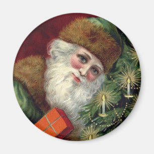 Vintage Santa Claus Christmas Fridge Magnet