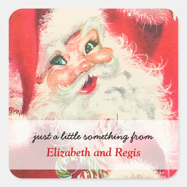 Vintage Santa Claus Christmas Gift Tags (Front)