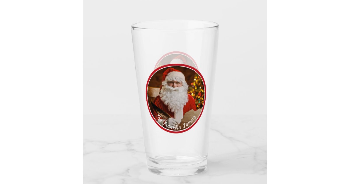 Vintage Santa Claus Christmas Holidays Tree Glass | Zazzle.co.uk