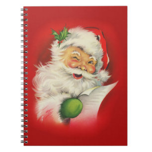 Vintage Santa Claus Christmas Notebook