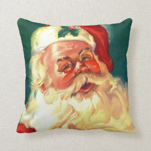 Vintage Santa Claus Christmas Pillow