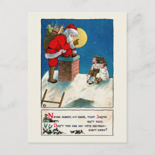 VINTAGE SANTA CLAUS CHRISTMAS POSTCARD