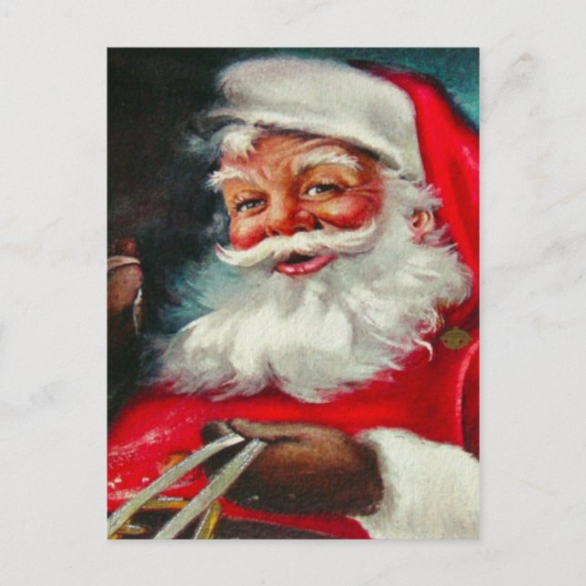 Vintage Santa Claus Christmas Postcard (Front)