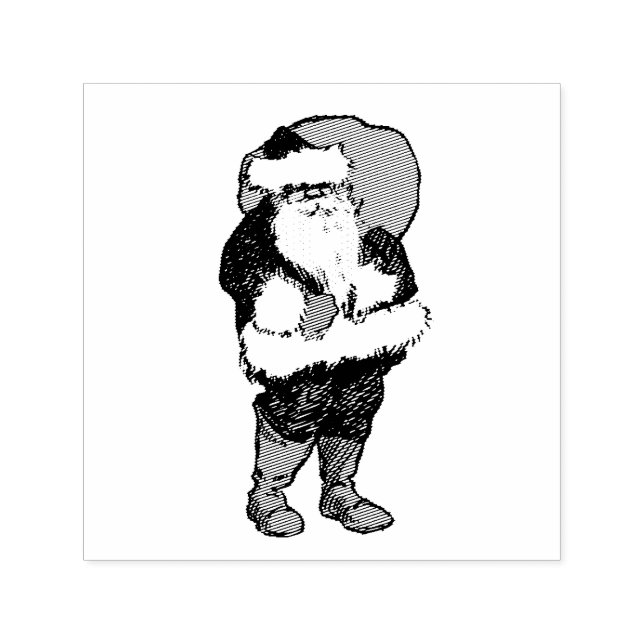 VINTAGE SANTA CLAUS CHRISTMAS SELF-INKING STAMP (Design)