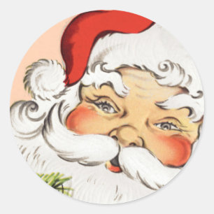 Vintage Santa Claus Christmas sticker