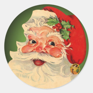 Vintage Santa Claus Christmas Stickers