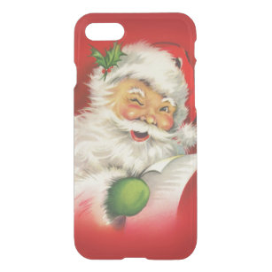 Vintage Santa Claus Christmas iPhone SE/8/7 Case