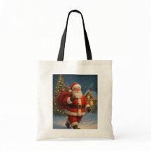 Vintage Santa Claus Christmas Winter Wonderland