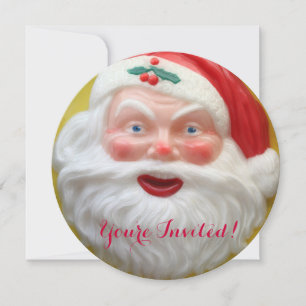 Vintage Santa Claus face Invitation