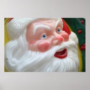 Vintage Santa Claus face Poster