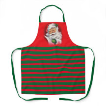 Vintage Santa Claus Green and Red