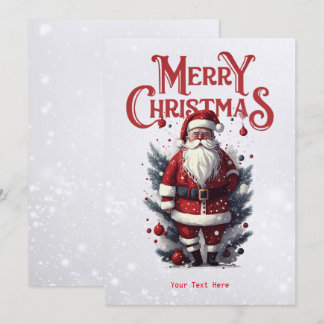 Vintage Santa Claus Holiday Card