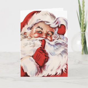 Vintage Santa Claus Holiday Card