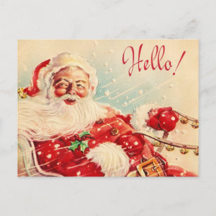 Vintage Santa Claus Holiday Postcard