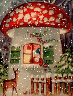 Mushroom Christmas Cards Zazzle Uk