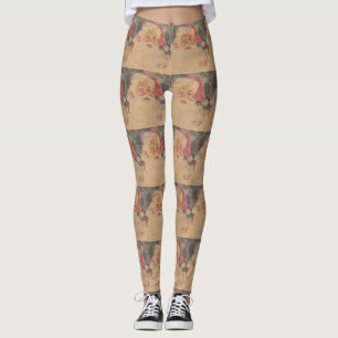 Vintage Santa Claus Leggings