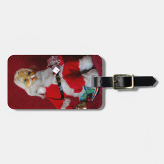 Vintage Santa Claus Luggage Tag