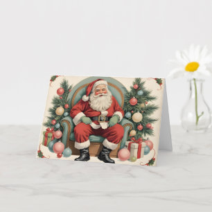 Vintage Santa Claus Merry Christmas Card