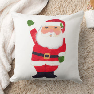 Vintage Santa Claus Merry Christmas Nostalgic Cushion