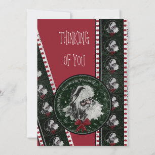 VINTAGE SANTA CLAUS MOVIE FILM REEL CHRISTMAS LOVE HOLIDAY CARD