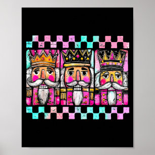 Vintage Santa Claus Nutcracker Christmas Holiday C Poster