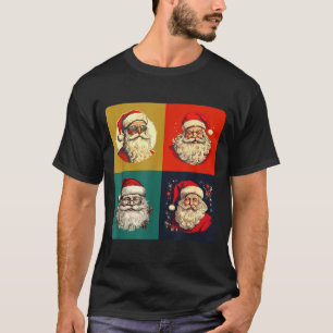 Vintage Santa Claus P Art - Retro Funny Christmas  T-Shirt