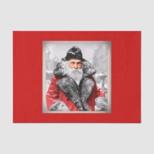 Vintage Santa Claus Photo Tissue Paper