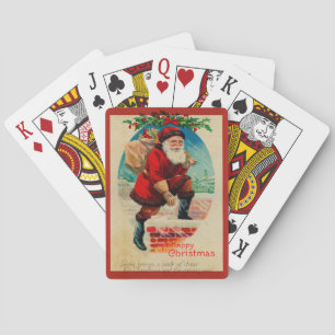 Vintage Santa Claus Playing Cards