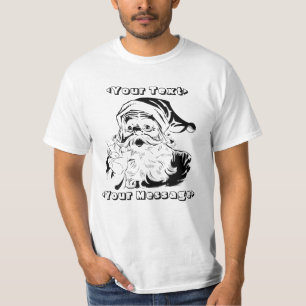 Vintage Santa Claus Portrait Shaking Finger T-Shirt