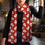 Vintage Santa Claus Red Christmas Scarf<br><div class="desc">Get into the holiday spirit with this charming vintage Santa Claus Christmas scarf. Featuring a nostalgic watercolor Santa pattern on a festive red background, this scarf adds a classic touch to any winter outfit. Made from lightweight chiffon, it’s perfect for layering while staying cosy and stylish. Whether for a festive...</div>