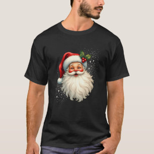 Vintage Santa Claus Retro Christmas Holiday Swea T-Shirt
