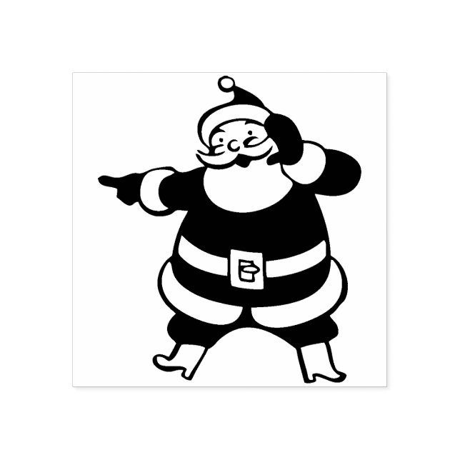 Vintage Santa Claus Rubber Stamp (Imprint)