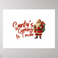 Vintage Santa Claus: Santa's Coming to Town