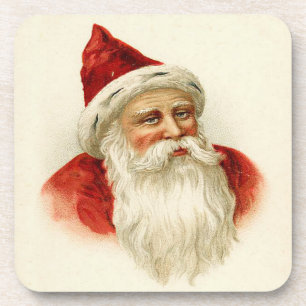Vintage Santa Claus Set of Cork Coasters