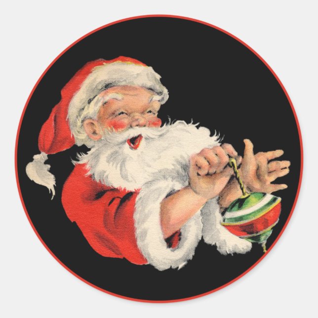 Vintage Santa Claus sticker (Front)