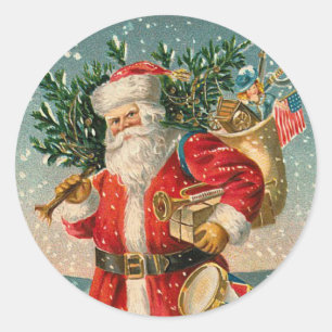 Vintage Santa Claus sticker