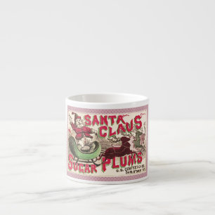 Vintage Santa Claus Sugar Plums Ad Antique Candy Espresso Cup