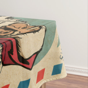 Vintage Santa Claus Tablecloth
