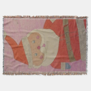 Vintage Santa Claus Throw Blanket