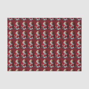 Vintage Santa Claus Toy Tissue Paper