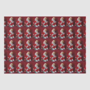 Vintage Santa Claus Toy Tissue Paper