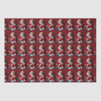 Vintage Santa Claus Toy Tissue Paper