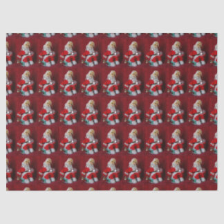 Vintage Santa Claus Toy Tissue Paper