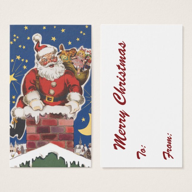 Vintage Santa Claus, Twas Night Before Christmas (Front & Back)