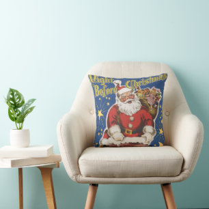 Vintage Santa Claus, Twas Night Before Christmas Cushion