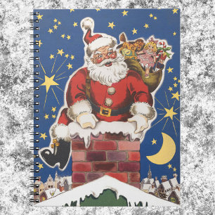 Vintage Santa Claus, Twas Night Before Christmas Notebook