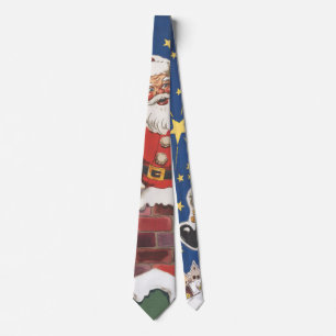Vintage Santa Claus, Twas Night Before Christmas Tie