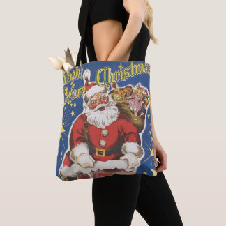 Vintage Santa Claus, Twas Night Before Christmas Tote Bag